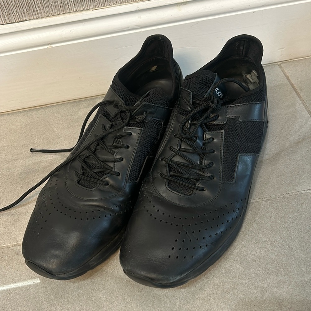 Tod leather lace up sneakers